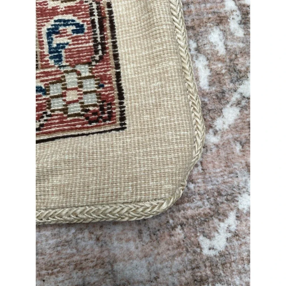 (1) Rare Ralph Lauren Northern Cape Tapestry Pillow Sham Double Sided Zip Cotton